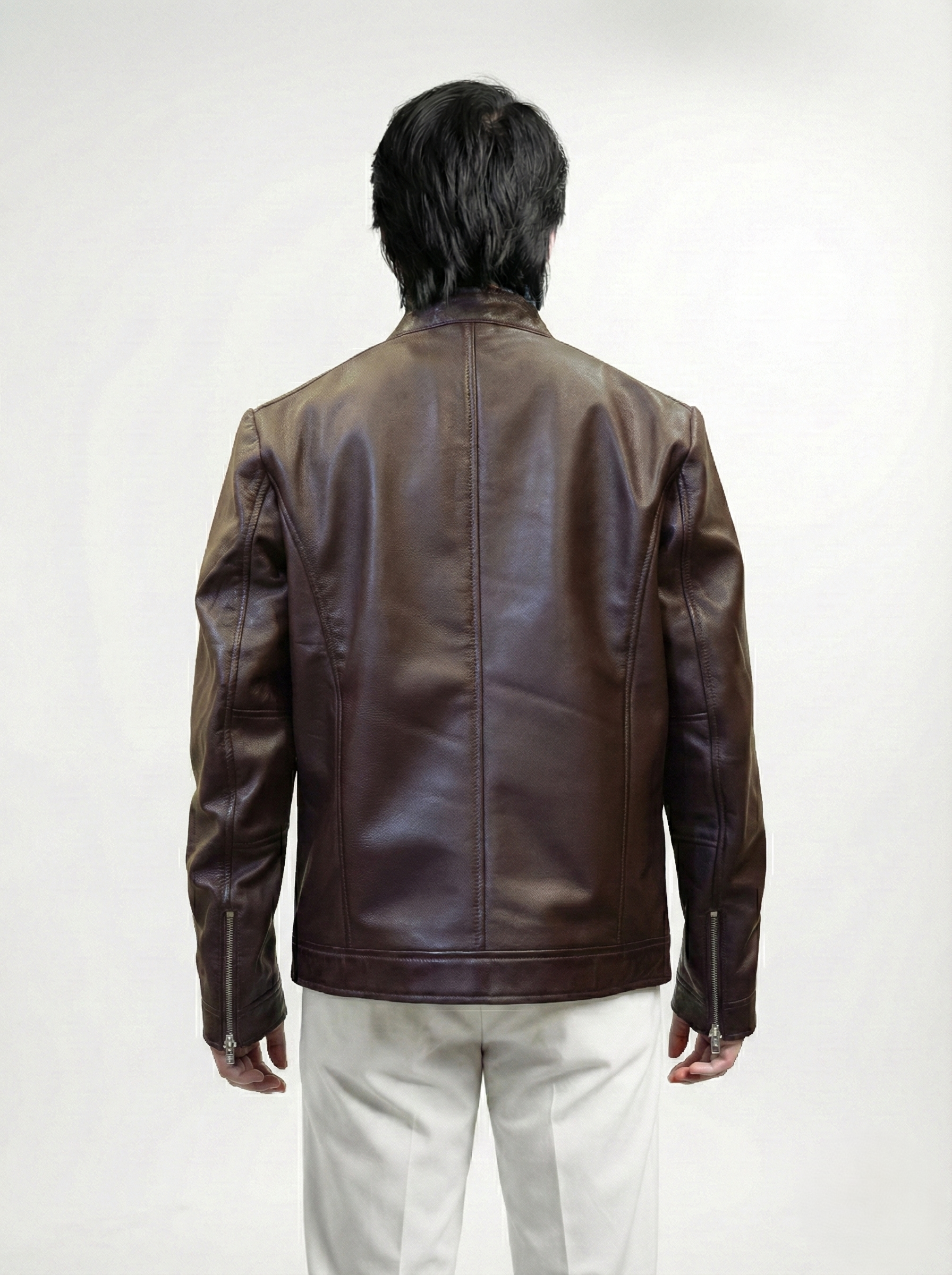 Oxblood Lambskin Leather Jacket