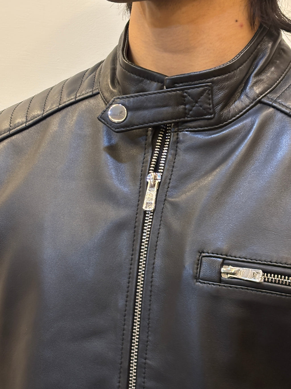 Black Lambskin Leather Jacket